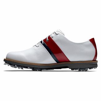 Scarpe Golf Footjoy Donna Premiere Series Spikes Bianche/Rosse/Blu Marino Italia HGE263457